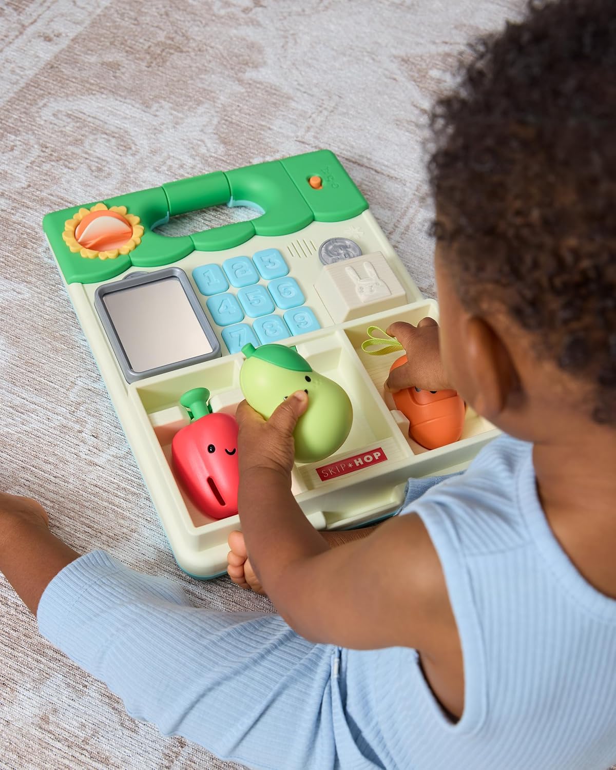 Skip Hop Andadera para bebé 5 en 1, convertible de sentarse a pararse, con luces, más de 50 actividades para el juego y desarrollo, canciones y sonidos, 3 alturas ajustables de manijas y control de
