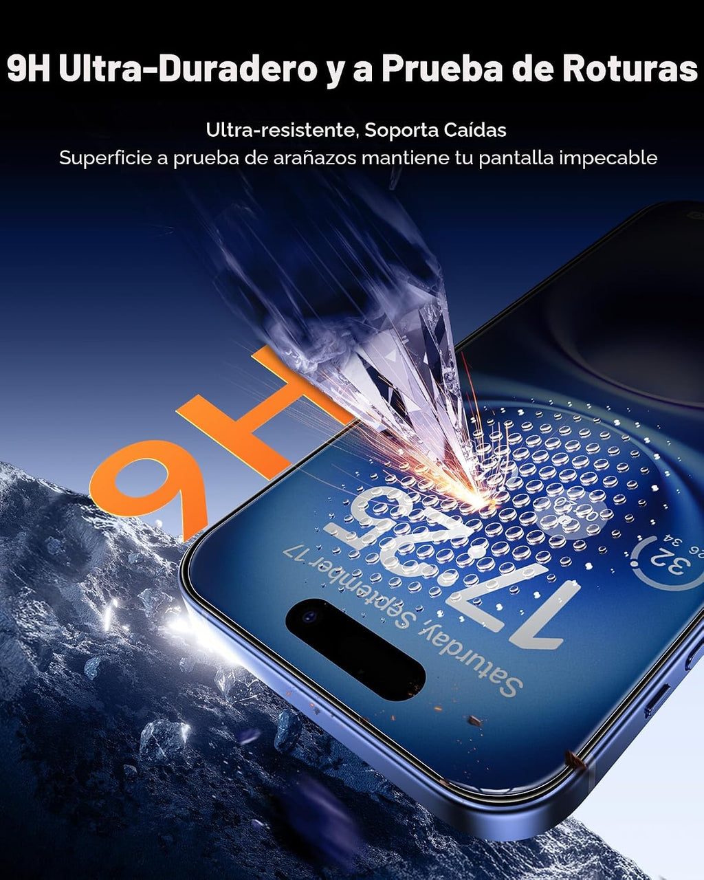 UNBREAKcable Protector de Pantalla de Privacidad para iPhone 16, Paquete de 2