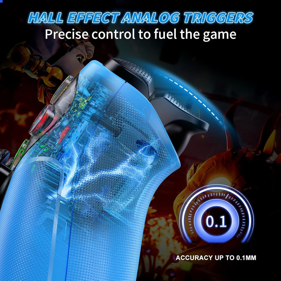 Dinosoo RGB Wireless Controller for PS5\/PlayStation 5 PC, Bluetoot...