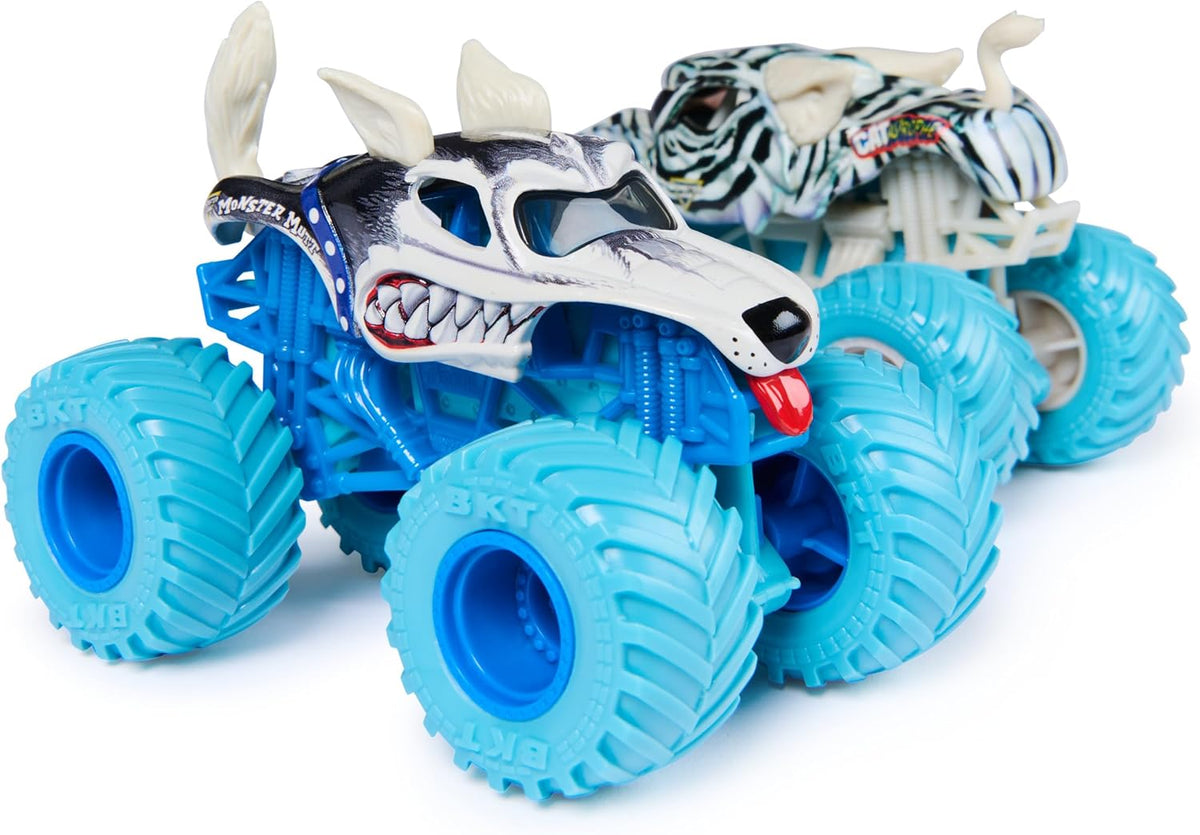 Monster Jam, Camiones monstruo fundidos a presión Catastrophe vs Husky, escala 1:64, juguetes para niños a partir de 3 años