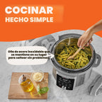 Instant Pot, olla a presión eléctrica de 6 cuartos de galón Whisper Quiet 9 en 1, arrocera rápida, vaporera, olla para saltear, máquina para hacer yogur, calentador y esterilizador, aplicación