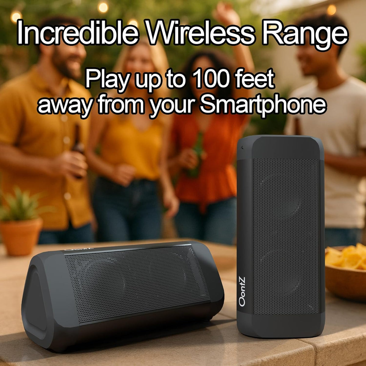OontZ Ultra Dual - Altavoces portátiles con Bluetooth 5.0, 2 paquet...
