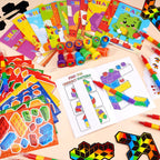 BenLouis Juego de 84 piezas de bloques de construcción para colorear