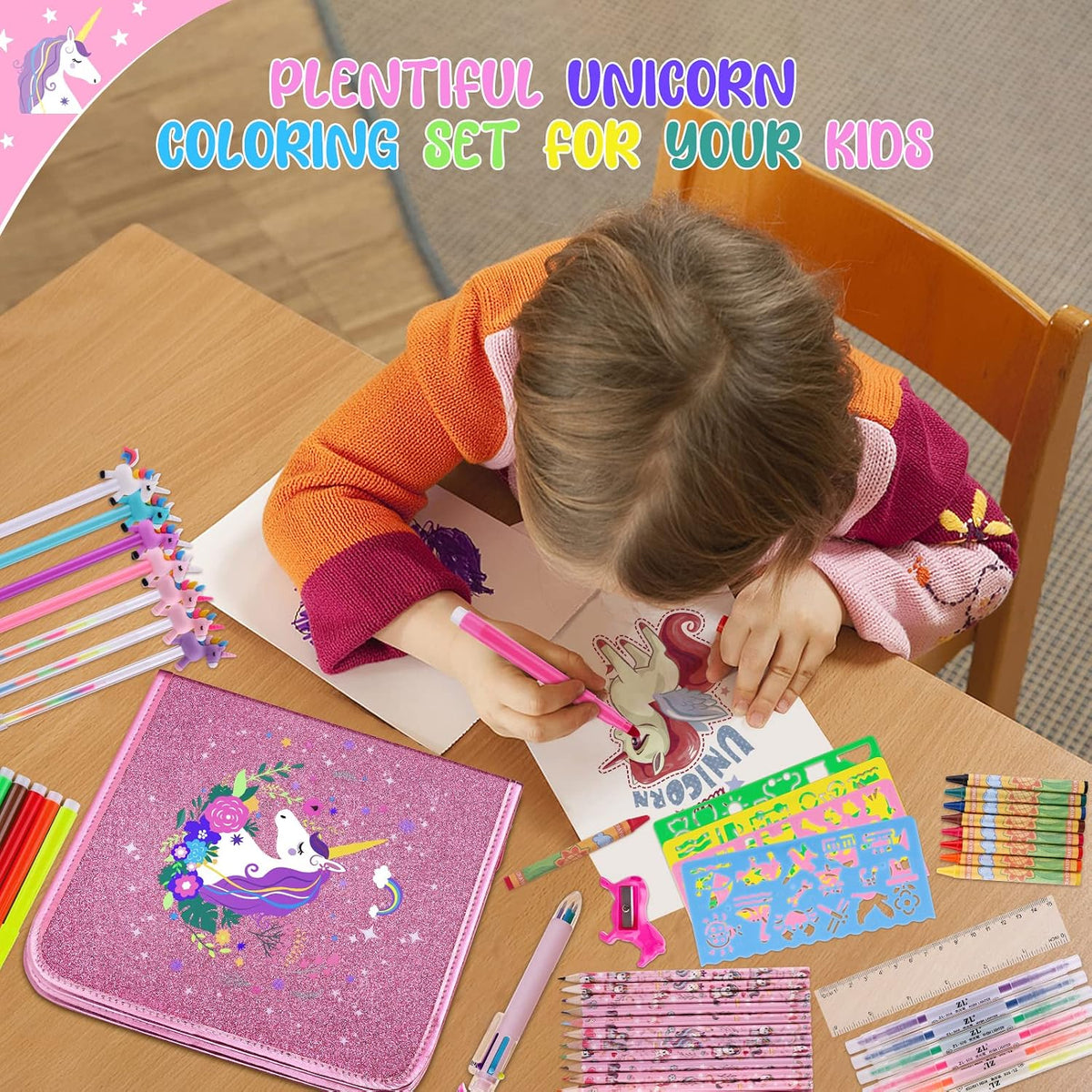 MAIGOZON 56 piezas de suministros de arte para niños de 4 a 8 años