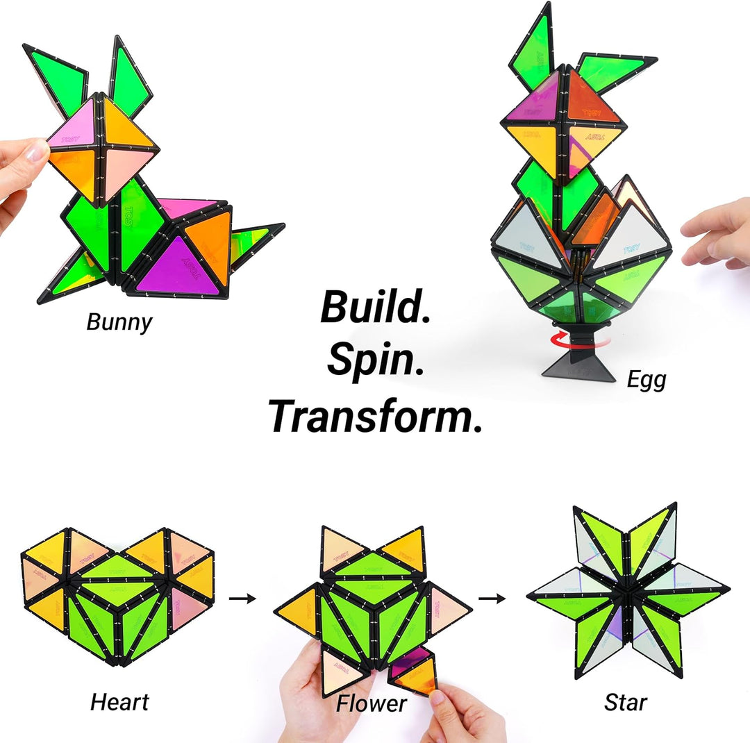 TOSY Pirámide Magnética que Brilla en la Oscuridad - 1 Cubo se Tran...