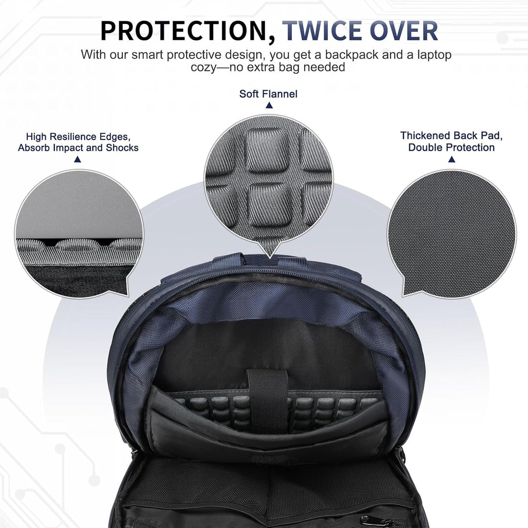 SUIKIHUM Mochila delgada para laptop para hombres y mujeres, bolsa...