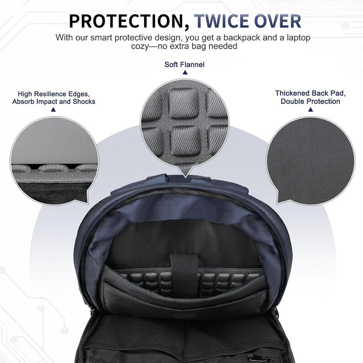 SUIKIHUM Mochila delgada para laptop para hombres y mujeres, bolsa...