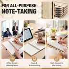 Paquete de 12 cuadernos B6 con tapa de madera con bolígrafo, 5 x