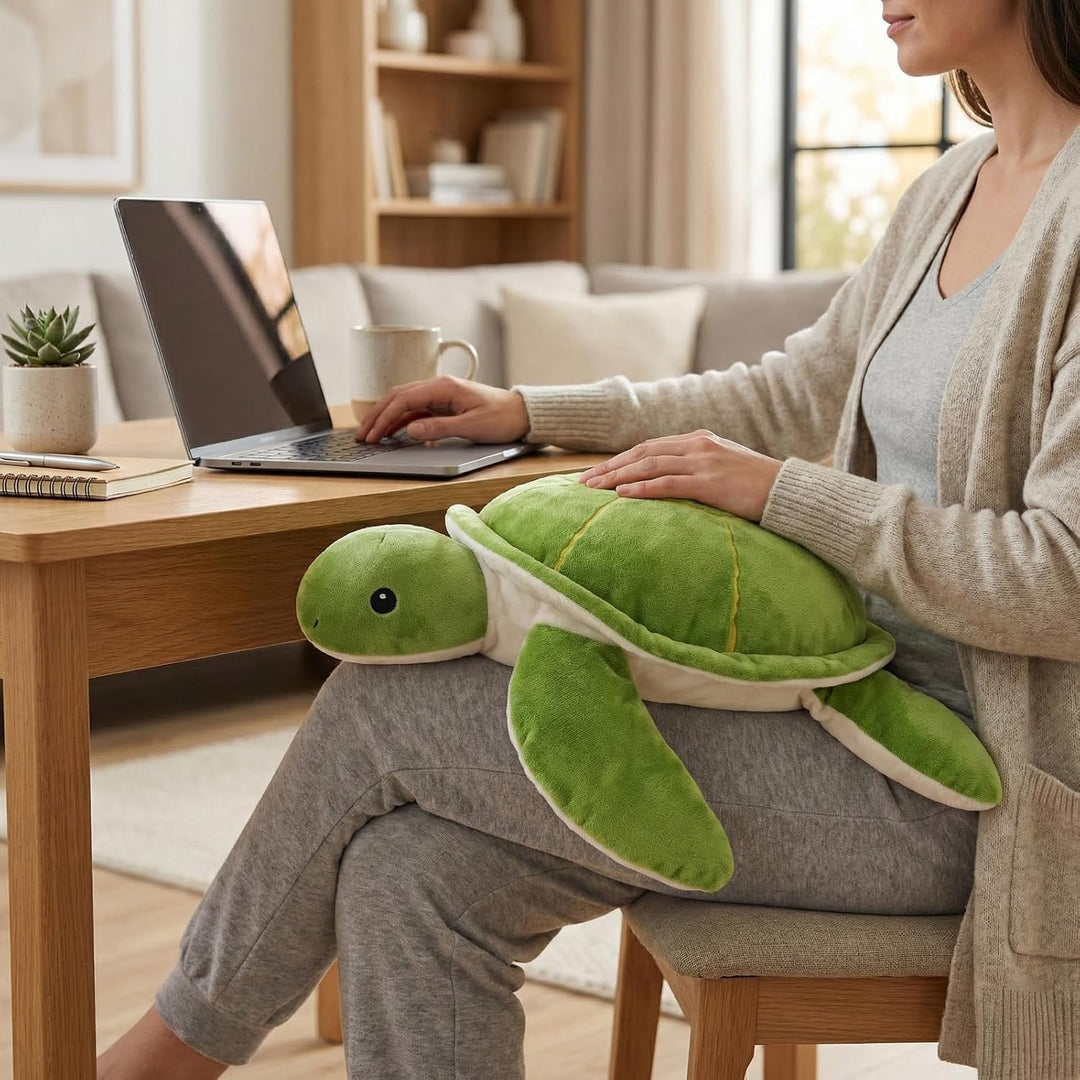 WEIGEDU Peluche de tortuga marina con peso, 20 pulgadas, 2.3 libras...