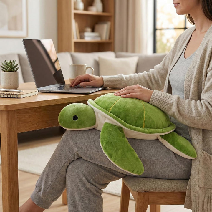 WEIGEDU Peluche de tortuga marina con peso, 20 pulgadas, 2.3 libras...
