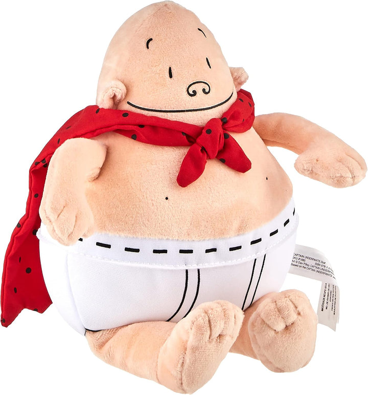 MerryMakers Captain Underpants - Juguete suave de superhéroe, 10 pu...