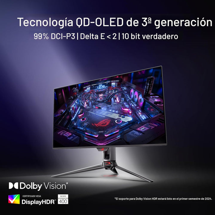 ASUS ROG PG32UCDM Monitor para juegos OLED 4K 240Hz de 32 pulgadas...