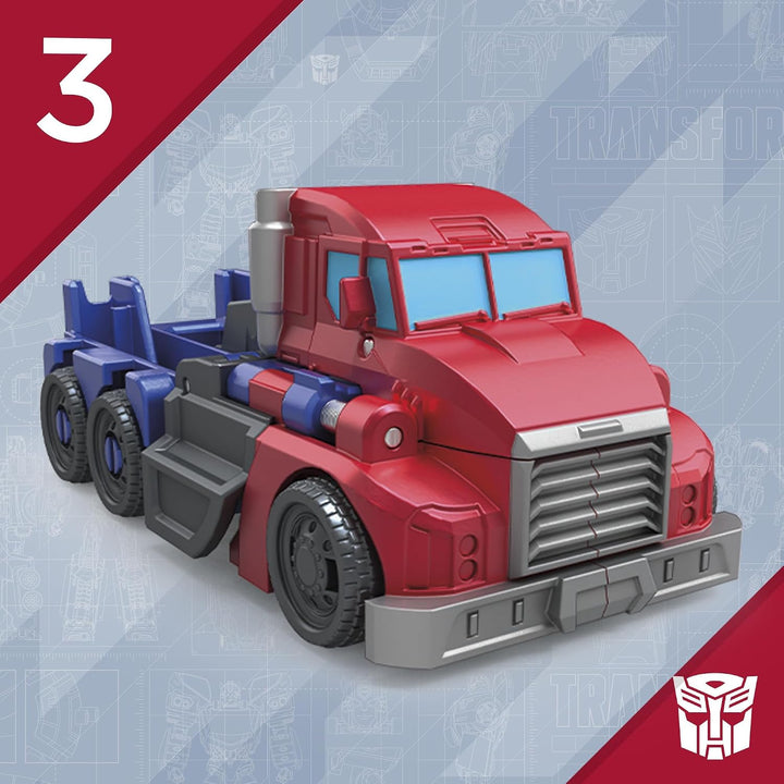 Transformers 1-Step Flip Heroes Paquete de 3, Figuras de Acción de...