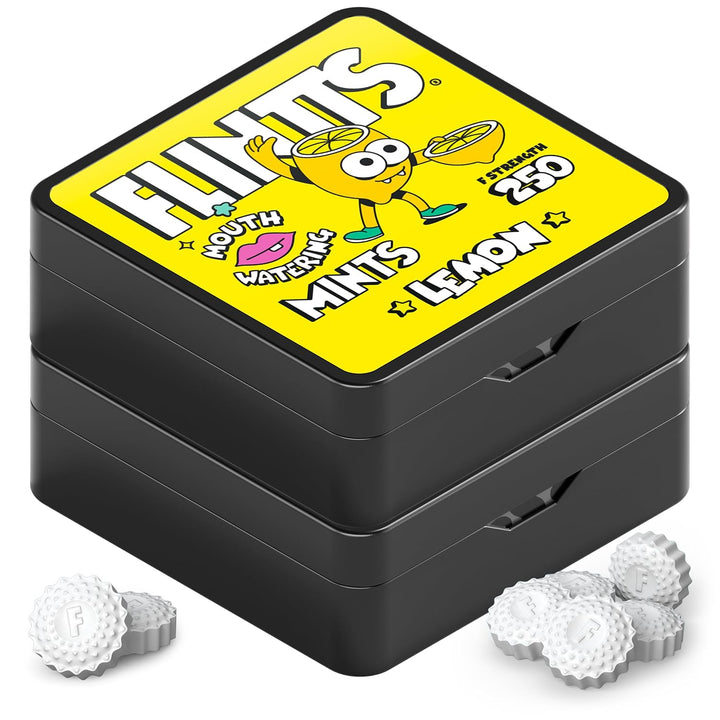 Flintts Mints Lemon Stash - Mentas sin azúcar que hacen agua la boc...