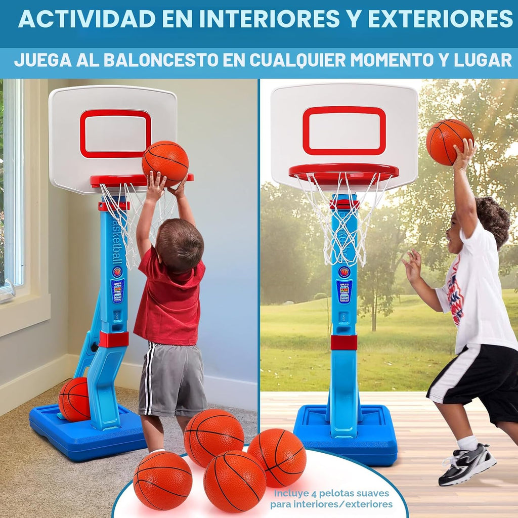 Aro de Baloncesto para Niños pequeños - Mini Canastas de Balón para Interior y Exterior