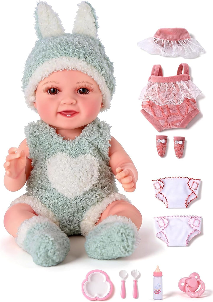 BABESIDE Juego de 9 muñecas de bebé, 12 pulgadas, linda muñeca real...