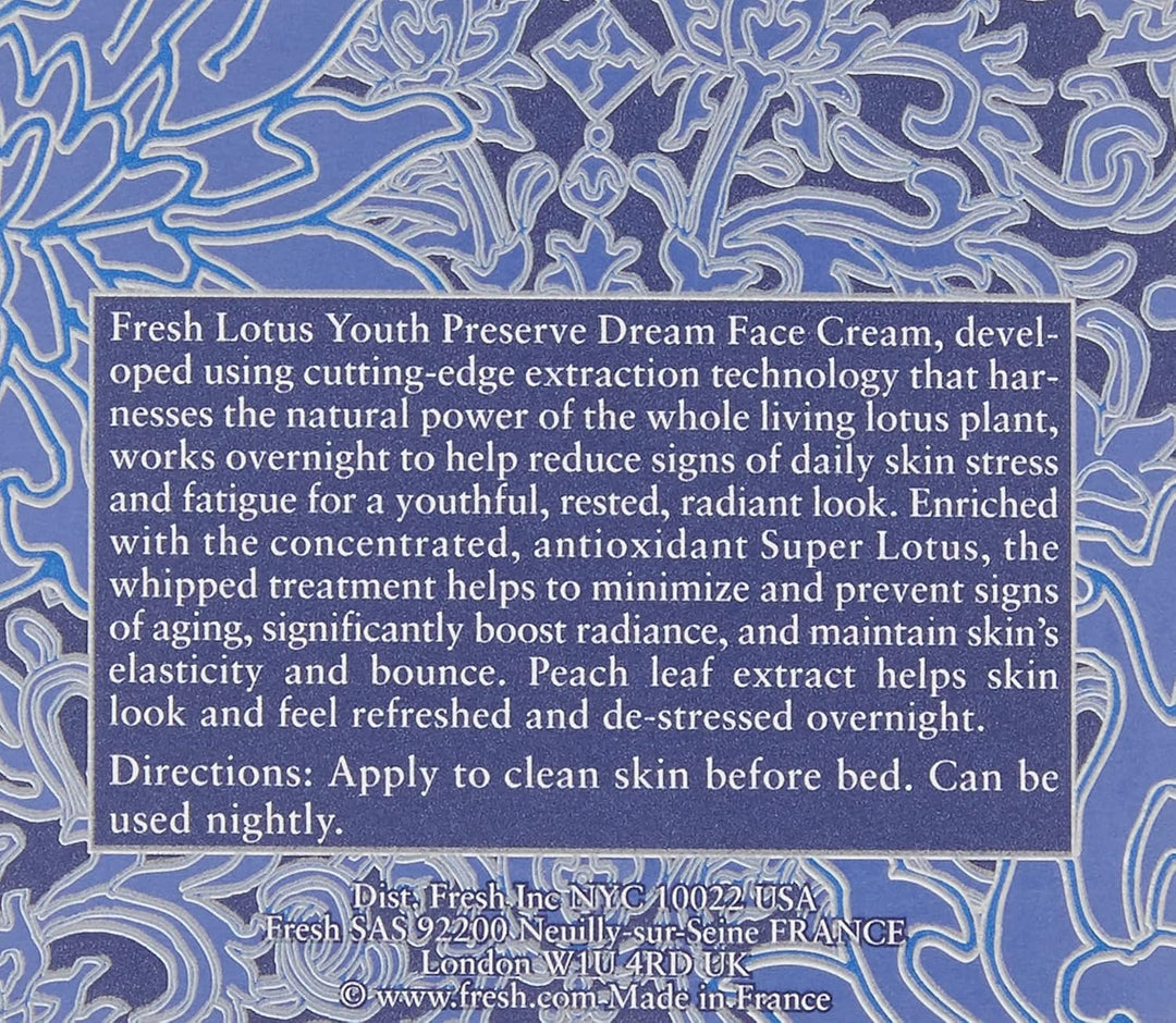 Fresh Lotus Youth Preserve Dream face Cream Crema para la cara Super