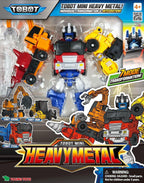 Nuevo TOBOT, MINI TOBOT Heavy Metal, Youngtoys - Vehículo coleccionable transformable a robot, juguetes de personajes de animación de héroes para niños de 4 años en adelante, juguetes transformables