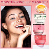 LZXLUKGIR Bálsamo labial de miel, mascarilla hidratante para labios...