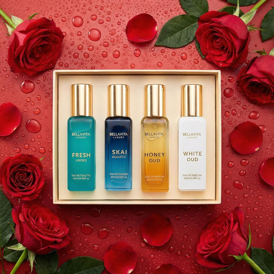 BellaVita - Juego de regalo de colonia unisex de lujo (4 x 0.7 fl o...