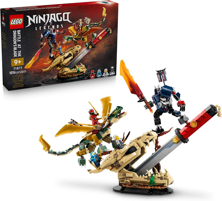 LEGO NINJAGO Batalla en Dragon's Blade 71871 | Juguete de construcc...