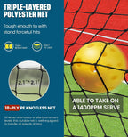 BAGAIL Portátil Set de Red de Pickleball, 22 FT Tamaño reglamentario de red de pickleball con recogedor de pelotas, 4 pelotas y bolsa de transporte, montaje fácil para exterior interior en la entrada
