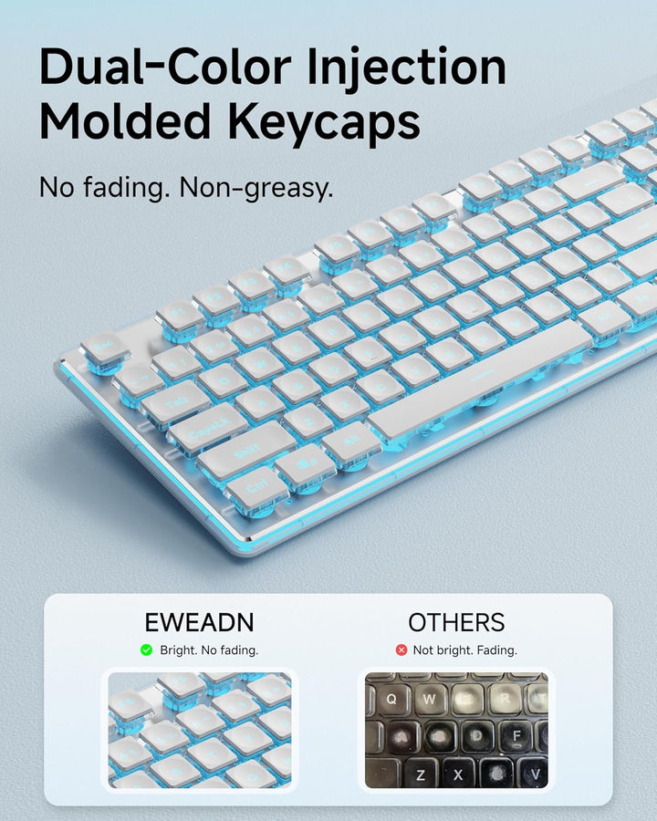 SEUNKWANG GX710S Teclados de Computadora Retroiluminados, Teclado U...