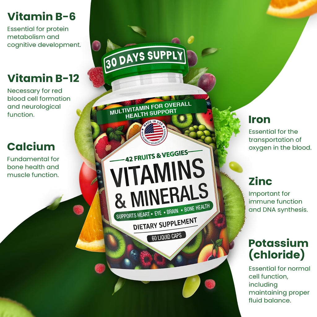 AAMATEC LIFE Cápsulas multivitamínicas/minerales con zinc y mezcla