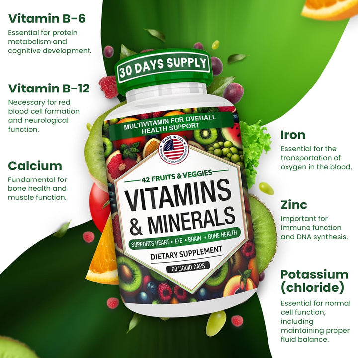 AAMATEC LIFE Cápsulas multivitamínicas\/minerales con zinc y mezcla...