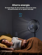 PELONIS Ventilador de pedestal oscilante ajustable de 16" para...