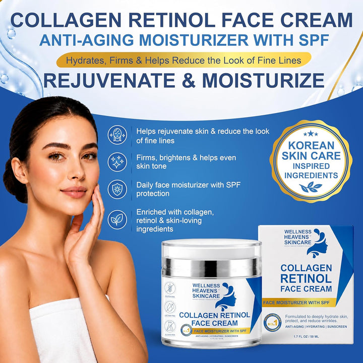 Hidratante facial antienvejecimiento para cara, hidratante facial c...