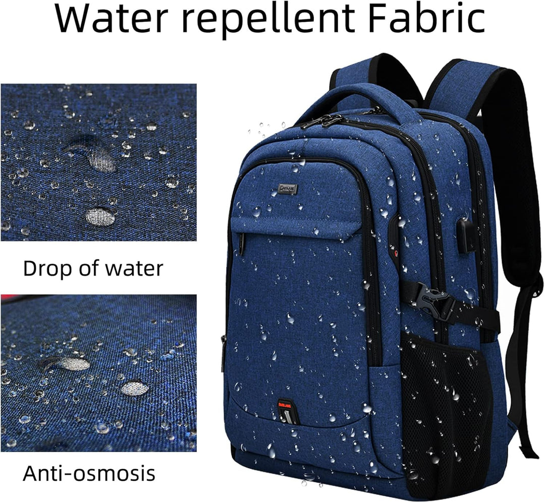 DUSLANG Mochila para laptop de 17 pulgadas para viajes, resistente...