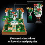 LEGO Icons Fountain Garden Building Set - Kit de bricolaje