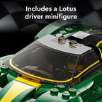 LEGO Speed Champions Lotus Evija 76907 Modelo de juguete de coche de carreras para niños, juego coleccionable con minifigura de conductor de carreras