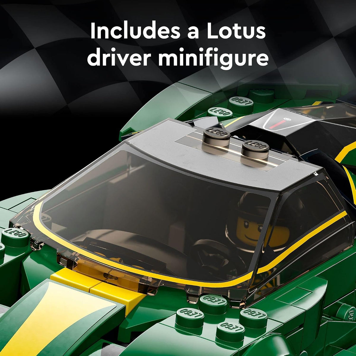 LEGO Speed Champions Lotus Evija 76907 Modelo de juguete de coche de carreras para niños, juego coleccionable con minifigura de conductor de carreras