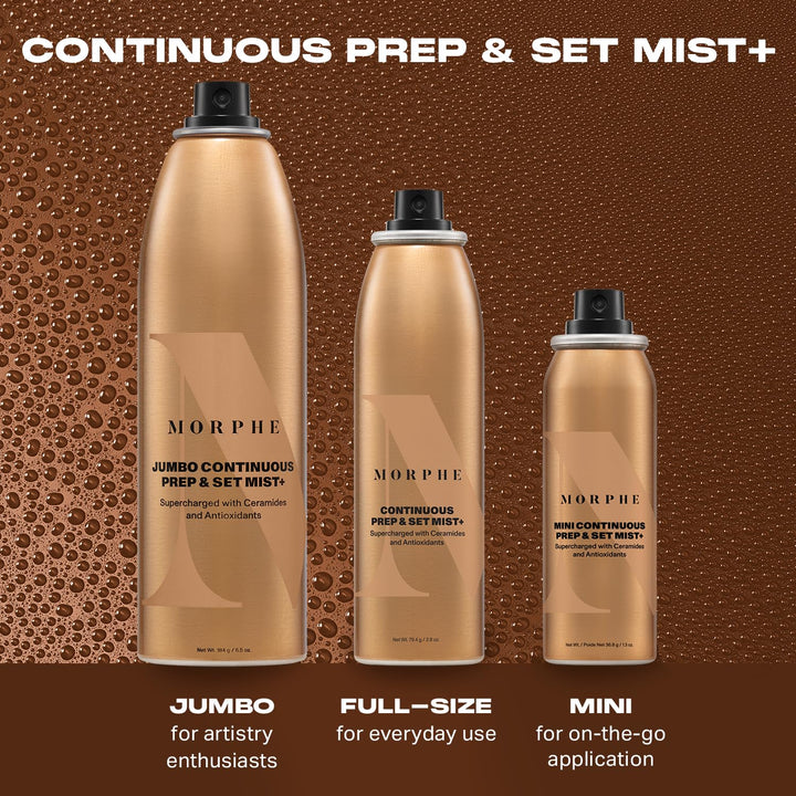 Spray de ajuste Morphe Mini Continuous Prep &amp; Set - Spray de aj...