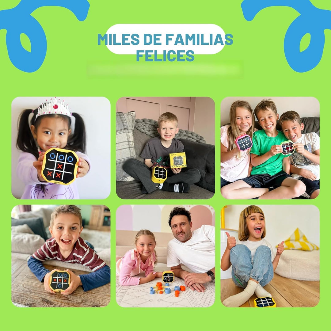 GiiKER Juego Tic Tac Toe Bolt, Juegos de Mano Originales 3 en 1, Ju...