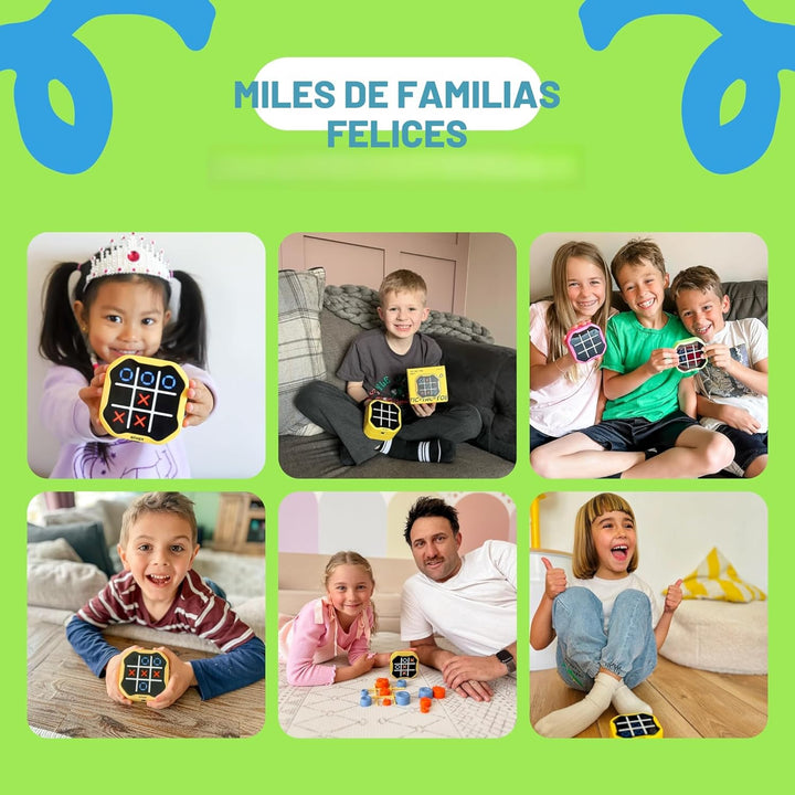 GiiKER Juego Tic Tac Toe Bolt, Juegos de Mano Originales 3 en 1, Ju...