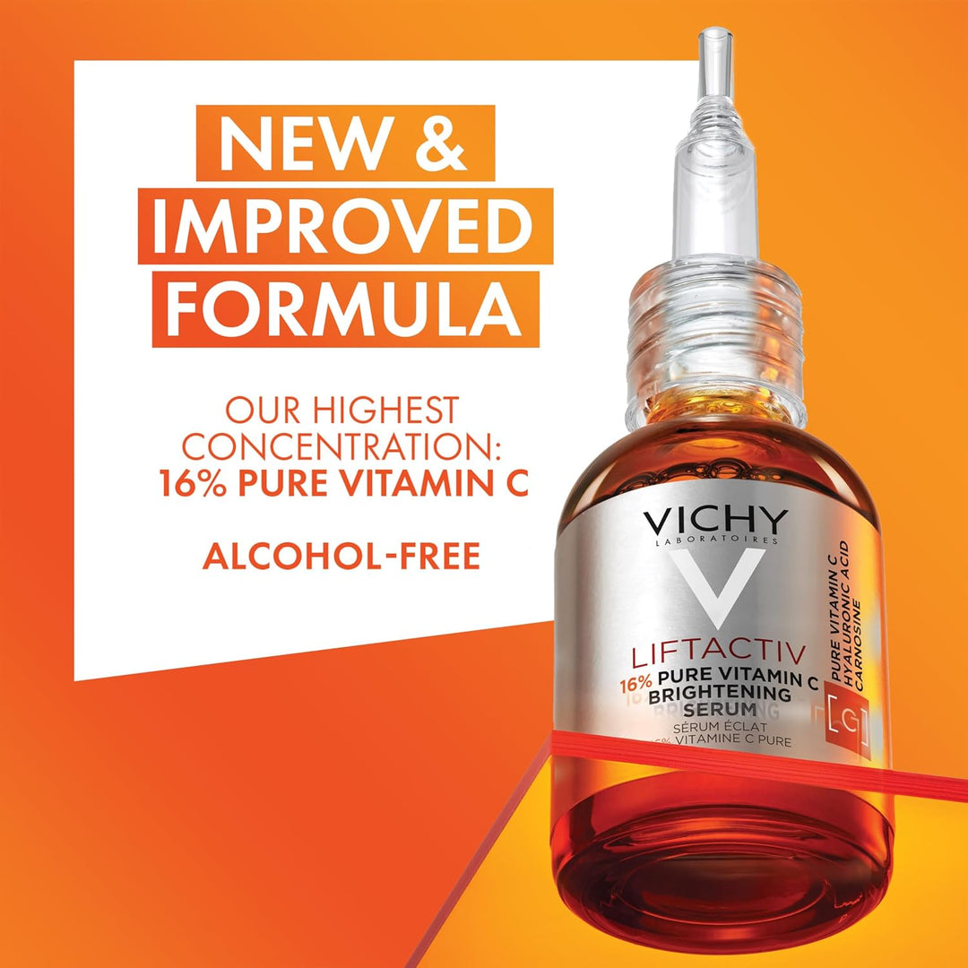 VICHY LiftActiv Suero de Vitamina C para la Cara, Suero Iluminador...