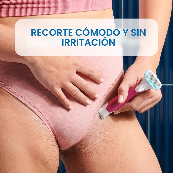 Afeitadora Schick Hydro Silk TrimStyle con recortadora de bikini pa...