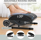 Lámpara Reposapiés para debajo del escritorio: reposapiés ergonómico ajustable con marco de acero y cojín de espuma viscoelástica, acabado de terciopelo suave para una comodidad superior, diseñado para