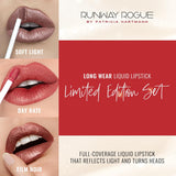 Runway Rogue Try Me x 3 Mini Long Wear - Juego de lápices labiales...