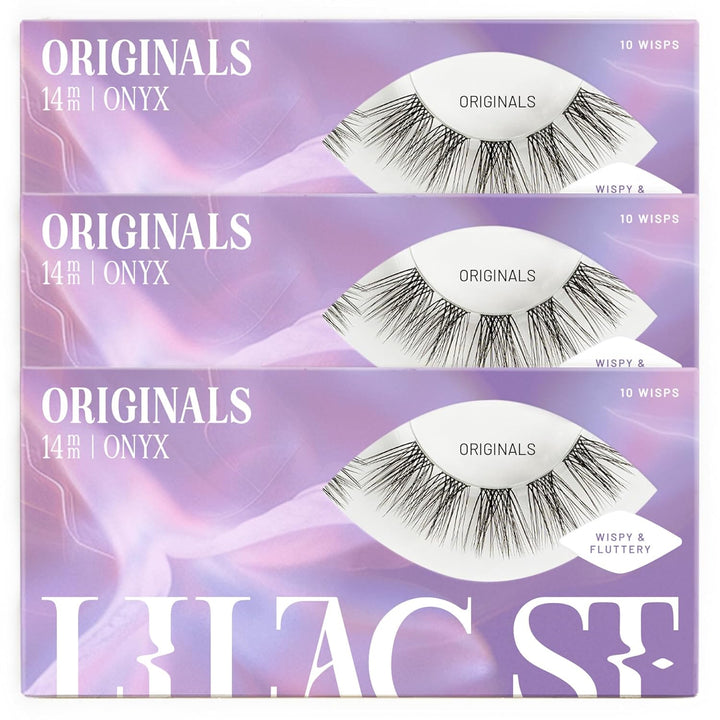 Lilac St - Originales racimos de pestañas falsas naturales (14 mm,...