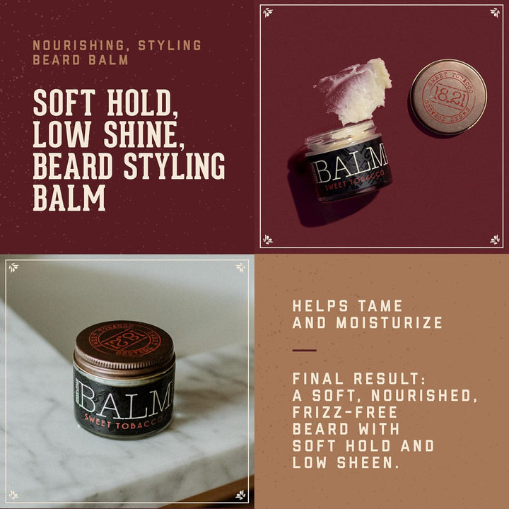 18.21 Bálsamo para barba artificial para hombres, vainilla especiad...