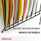 Officemate, organizador inclinado de 8 compartimientos, tamaño grande, con espiral, 8.5 x 10.375 x 12.625 pulgadas, color negro (25212)