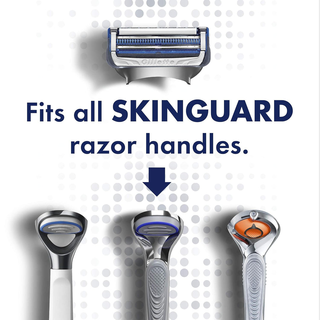 Gillette SkinGuard - Cuchillas de afeitar para hombre, 4 recambios...