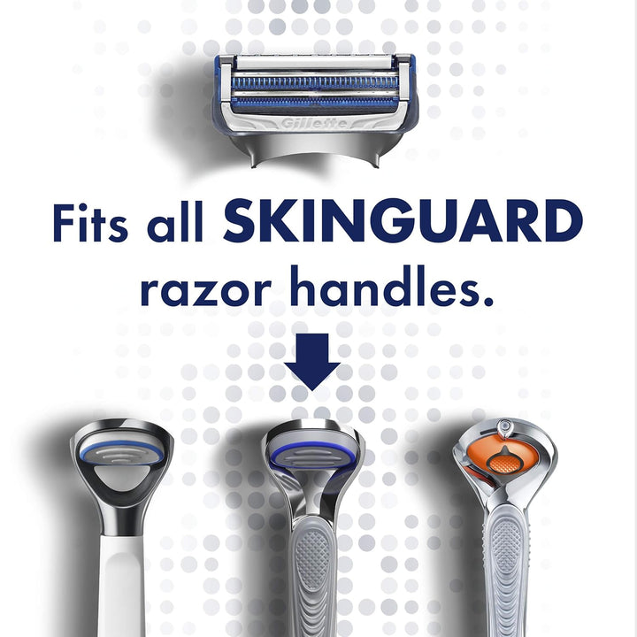 Gillette SkinGuard - Cuchillas de afeitar para hombre, 4 recambios...