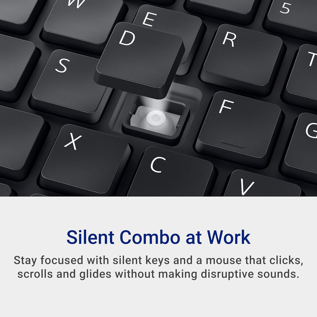 Dell KM555 Teclado y Mouse Silenciosos - 18 Teclas de Acceso Direct...