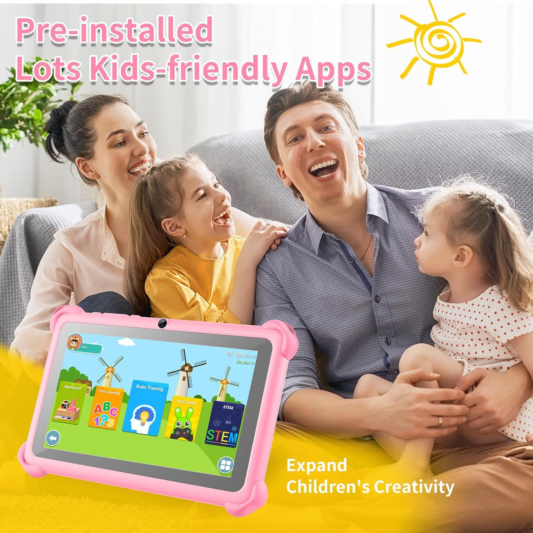 zcobro Tableta infantil de 7 pulgadas para niños, tableta de 32 GB...