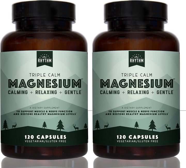 Natural Rhythm Triple Calm Magnesio 150 mg - Paquete de 2 - Supleme...
